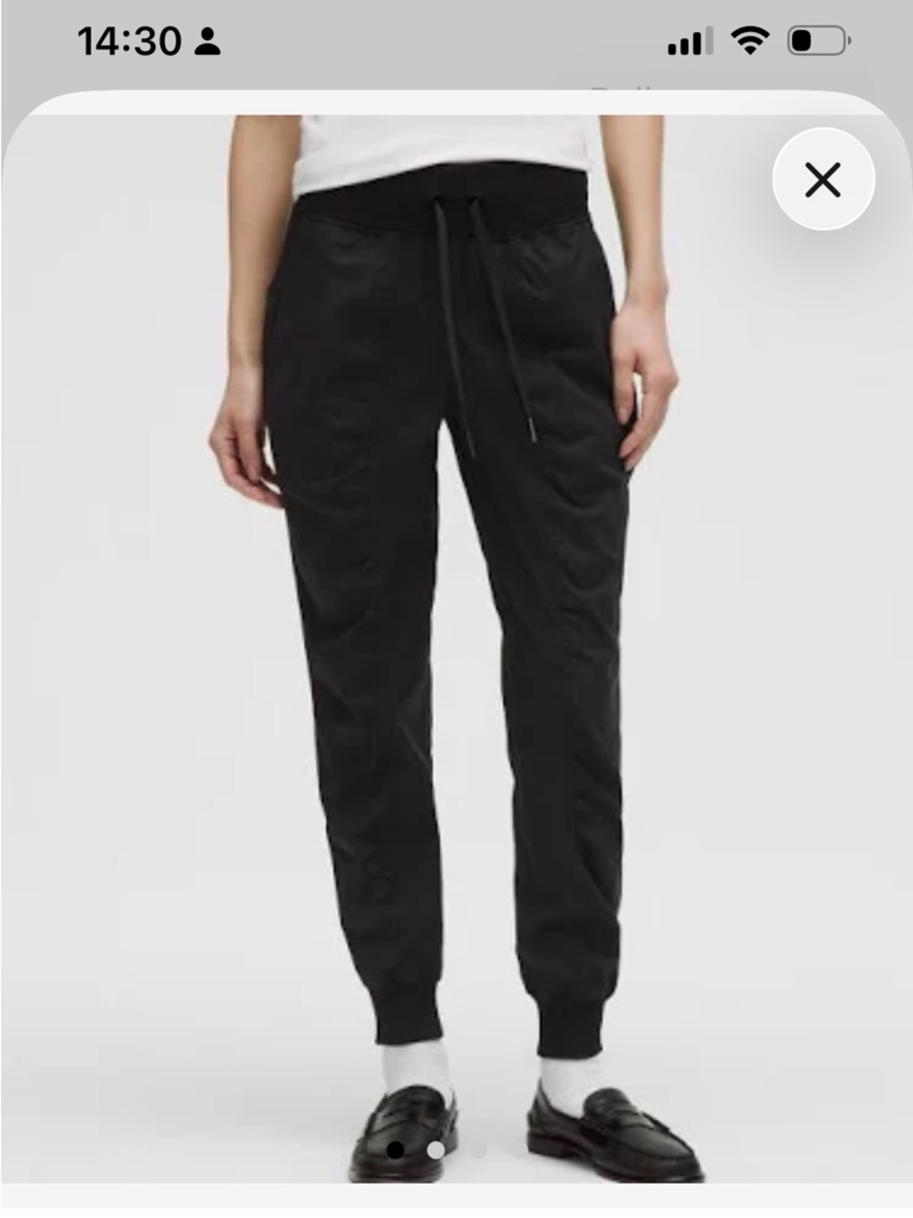 Lululemon Dance Studio Joggers Black Size 6 Lightweight Stretch Track Pants